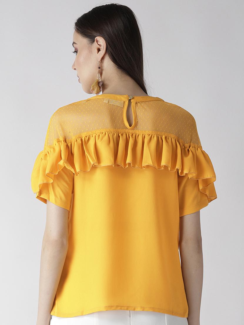 ruffle detail mesh inserted top - 16642834 - Zoom Image - 3