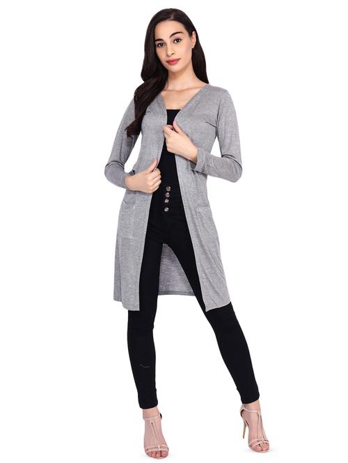 long sleeved pocket detail shrug - 16643367 - Very Small Image - 1