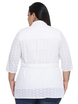 embroidered detail belted tunic with jacket - 16643526 - Standard Image - 3