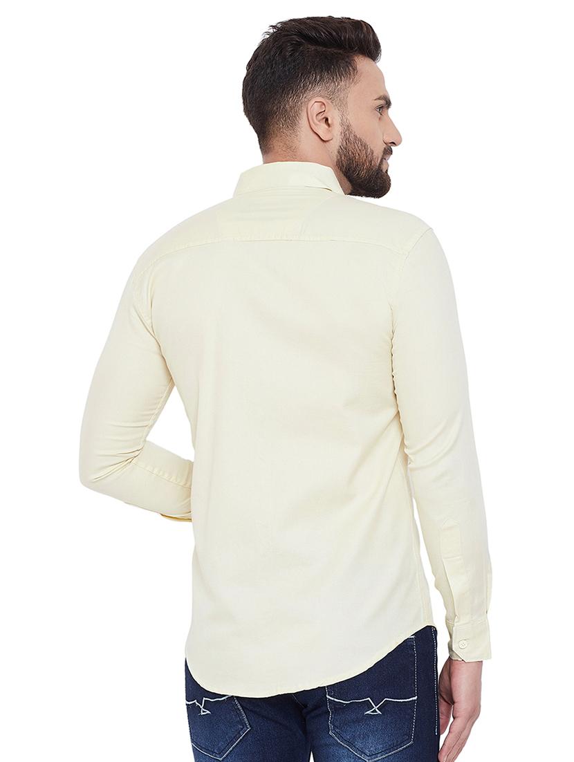 yellow solid casual shirt - 16643974 - Zoom Image - 3