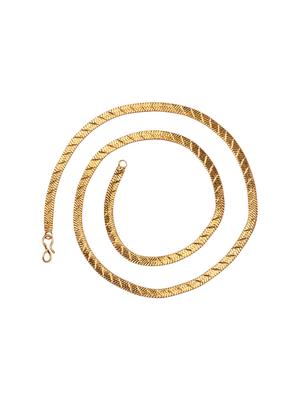 gold brass chain necklace - 16644092 - Standard Image - 3
