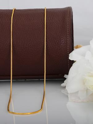 gold brass chain necklace - 16644097 - Standard Image - 3
