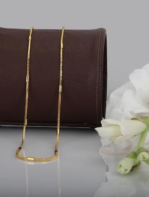 gold brass chain necklace - 16644109 - Standard Image - 3