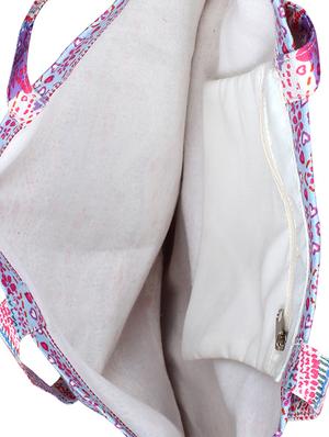 purple canvas printed shopping bag - 16644304 - Standard Image - 3