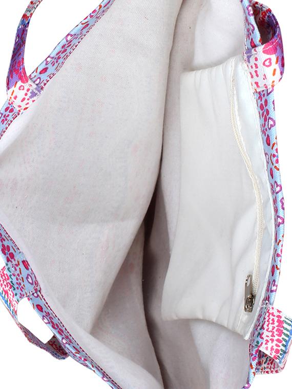 purple canvas printed shopping bag - 16644304 - Zoom Image - 3