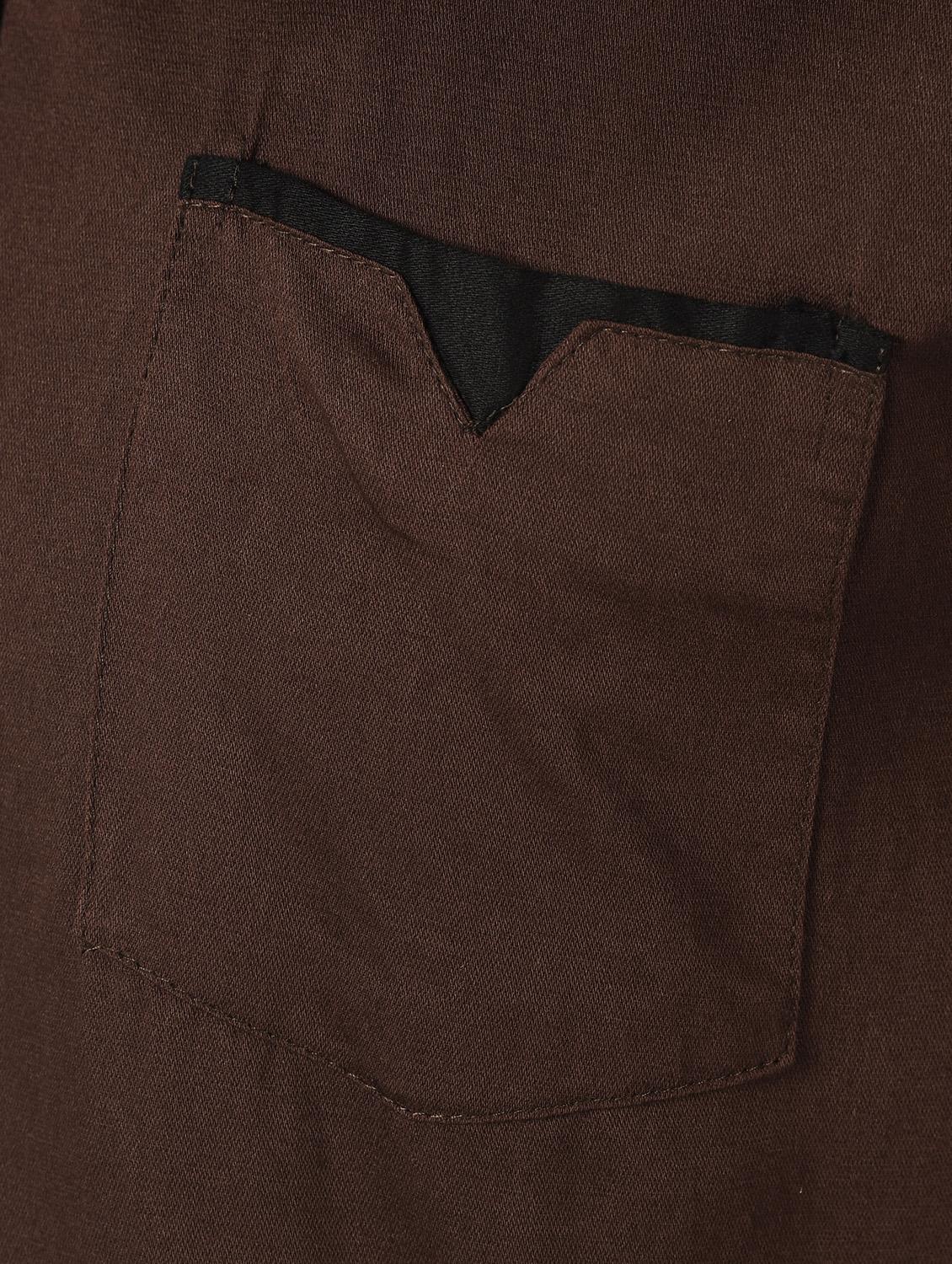 brown solid casual shirt - 16644656 - Zoom Image - 6