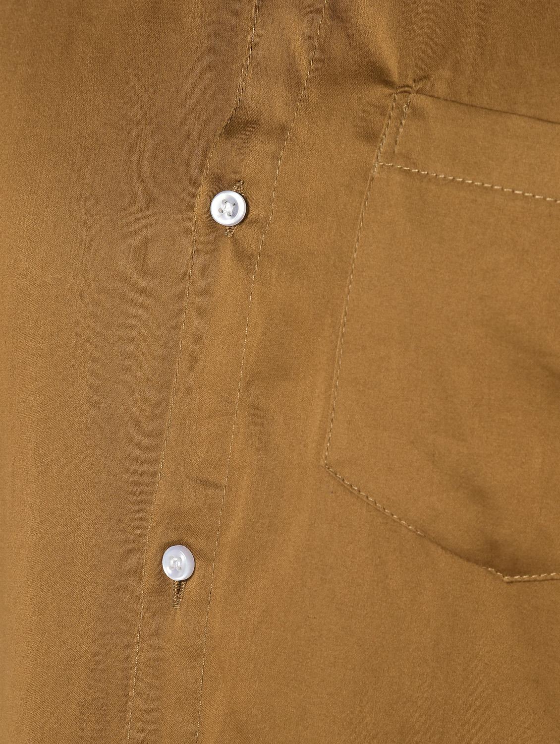 brown solid casual shirt - 16644702 - Zoom Image - 6