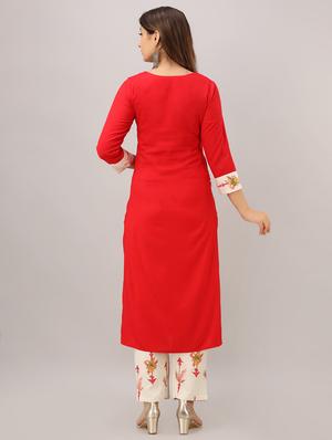 embroidered kurta set - 16644739 - Standard Image - 3