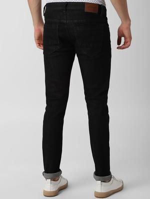 black solid plain jeans - 16644766 - Standard Image - 3