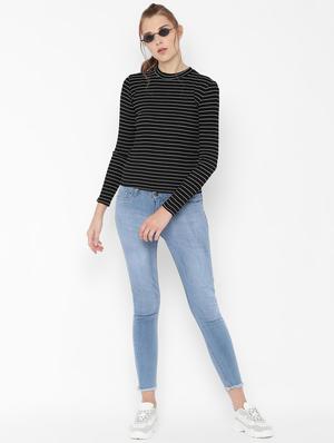 long sleeved striped tee - 16644804 - Standard Image - 3