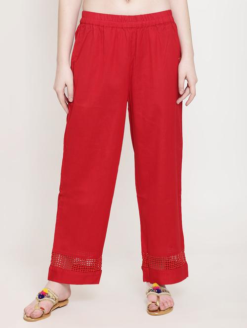 solid flared palazzo - 16645037 - Standard Image - 1