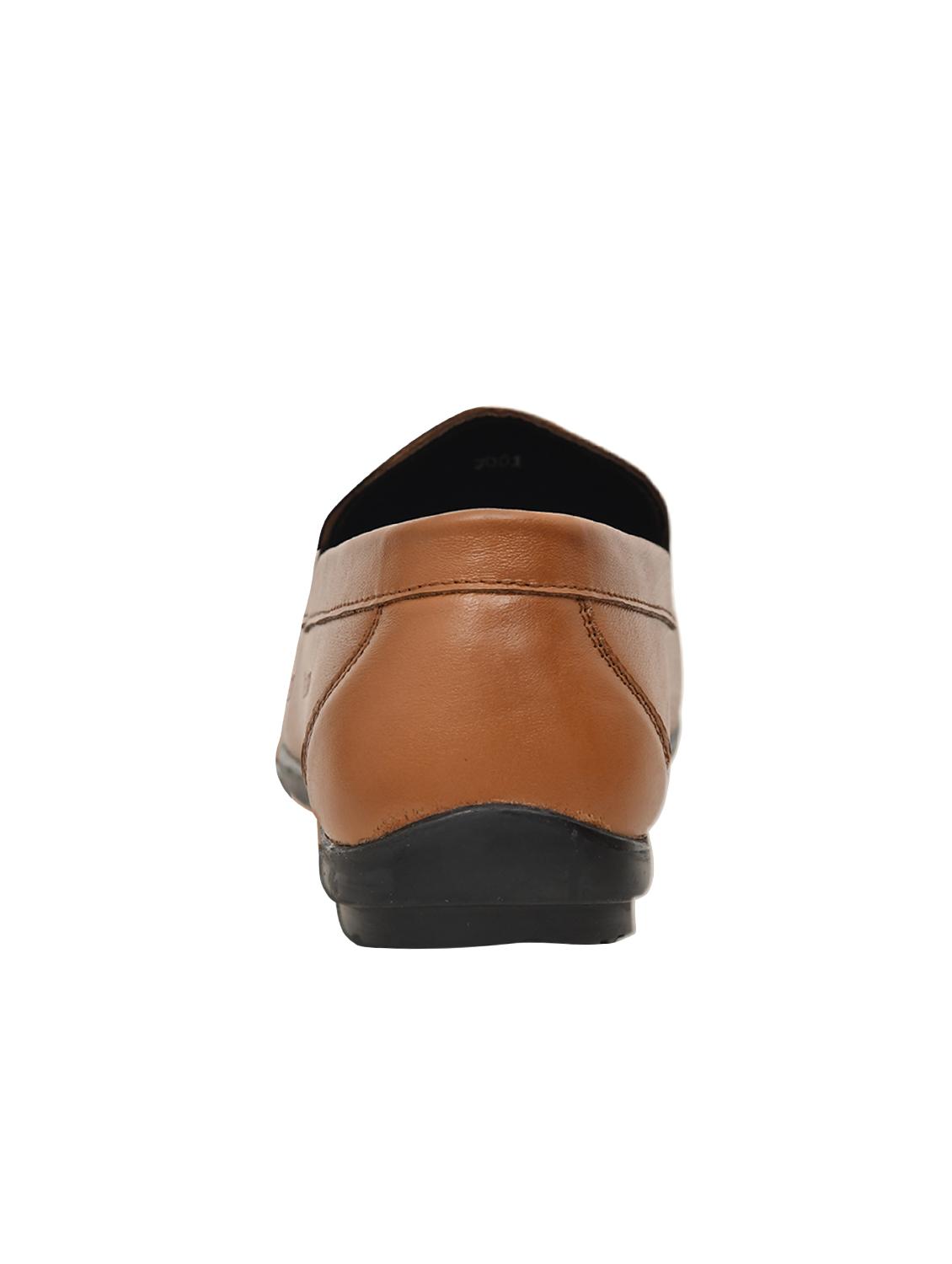 tan leather slip on loafers - 16645435 - Zoom Image - 3