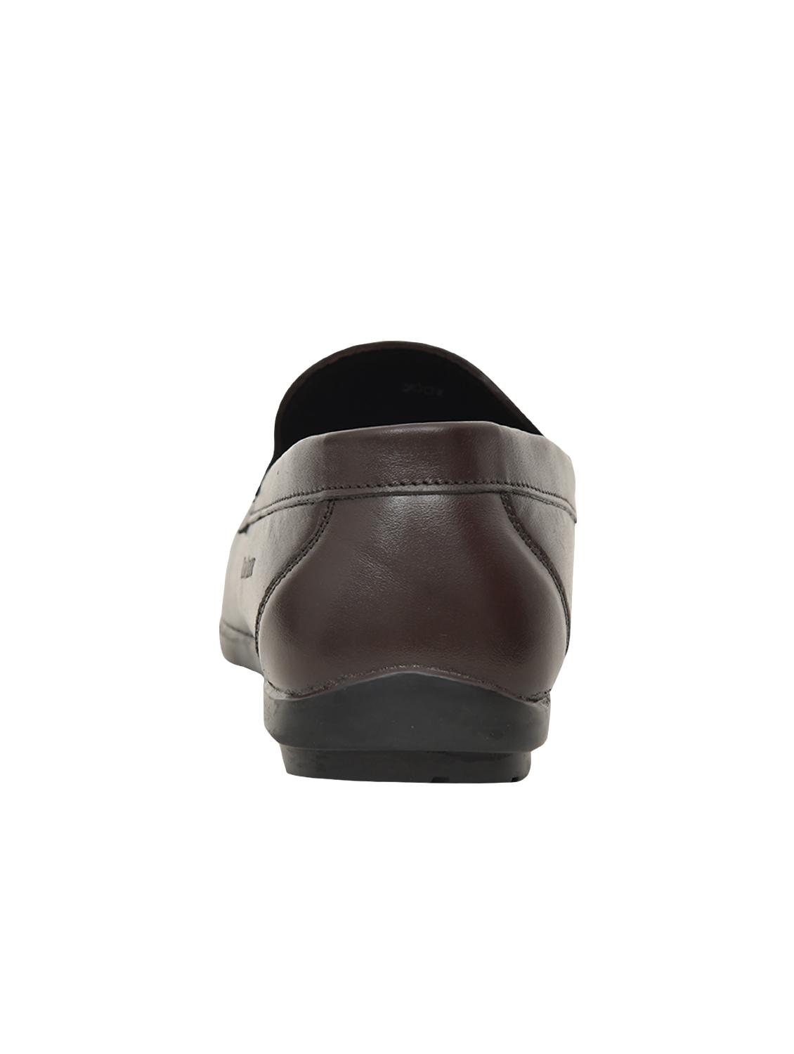 brown leather slip on loafers - 16645436 - Zoom Image - 3