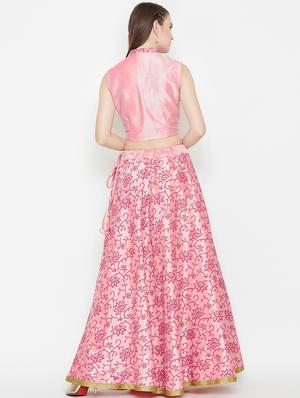 floral print a-line lehenga - 16645505 - Standard Image - 3