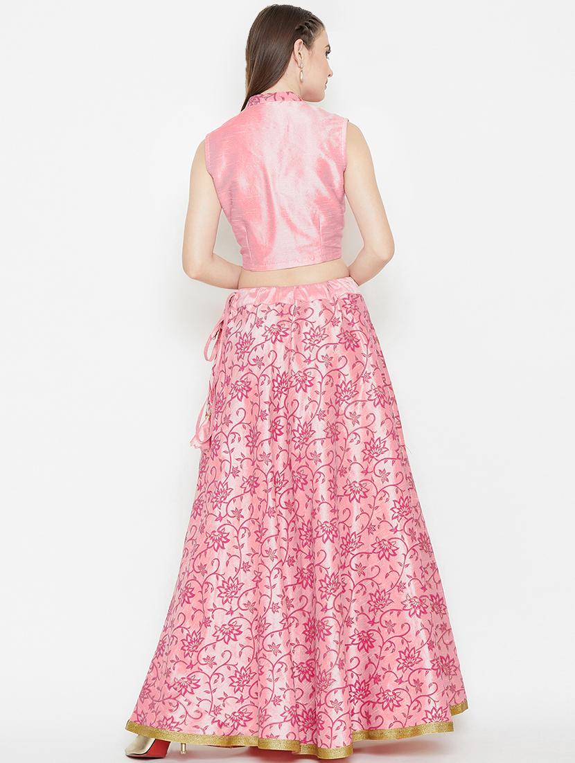 floral print a-line lehenga - 16645505 - Zoom Image - 3