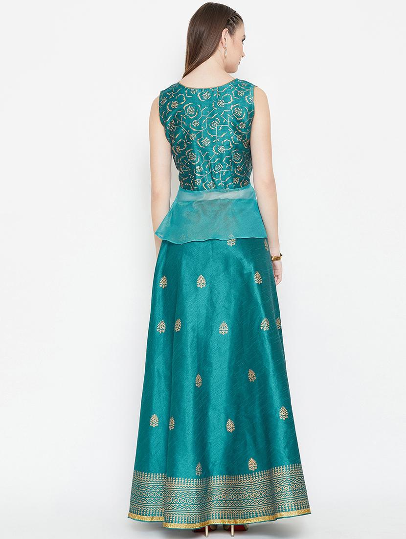 block print a-line lehenga - 16645506 - Zoom Image - 3