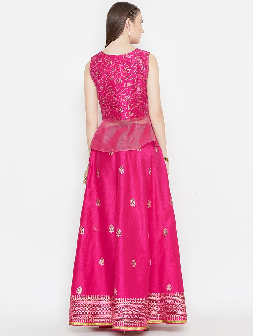 block print a-line lehenga - 16645507 - Zoom Image - 3
