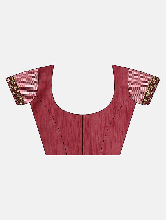 shibori printed saree with blouse - 16645614 - Zoom Image - 3