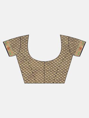 zari banarasi saree with blouse - 16645645 - Standard Image - 3