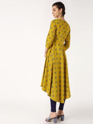asymmetric printed kurta - 16645649 - Standard Image - 3