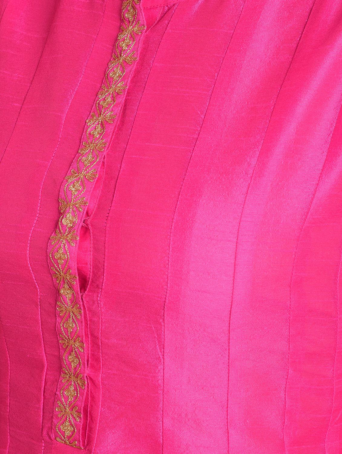 embroidered kalidaar kurta with pant set - 16645791 - Zoom Image - 6