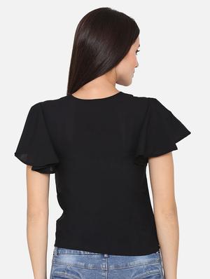 square neck bell sleeved top - 16645877 - Standard Image - 3