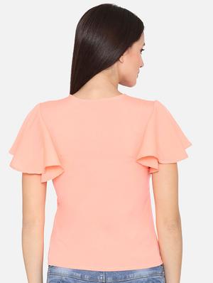 square neck bell sleeved top - 16645879 - Standard Image - 3