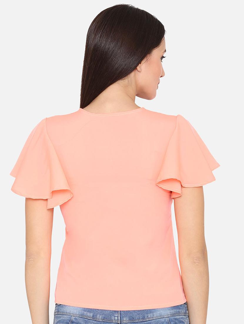 square neck bell sleeved top - 16645879 - Zoom Image - 3