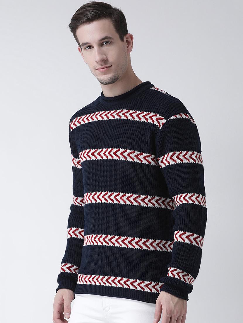 navy blue striped pullover - 16646603 - Zoom Image - 3