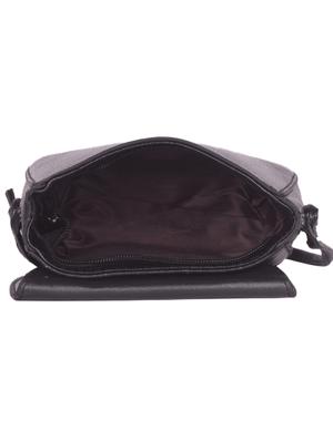 black leatherette (pu) regular sling bag - 16646787 - Standard Image - 3
