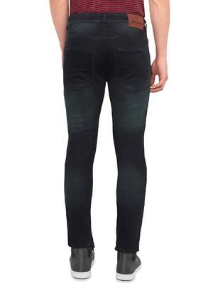 dark blue light washed distressed denim jeans - 16646855 - Standard Image - 3
