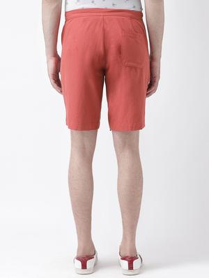 red solid shorts - 16648821 - Standard Image - 3