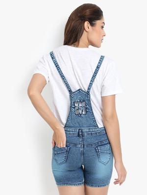 stone washed denim dungaree - 16649363 - Standard Image - 3