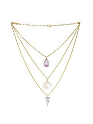 multi colored brass chain necklace - 16649367 - Standard Image - 3