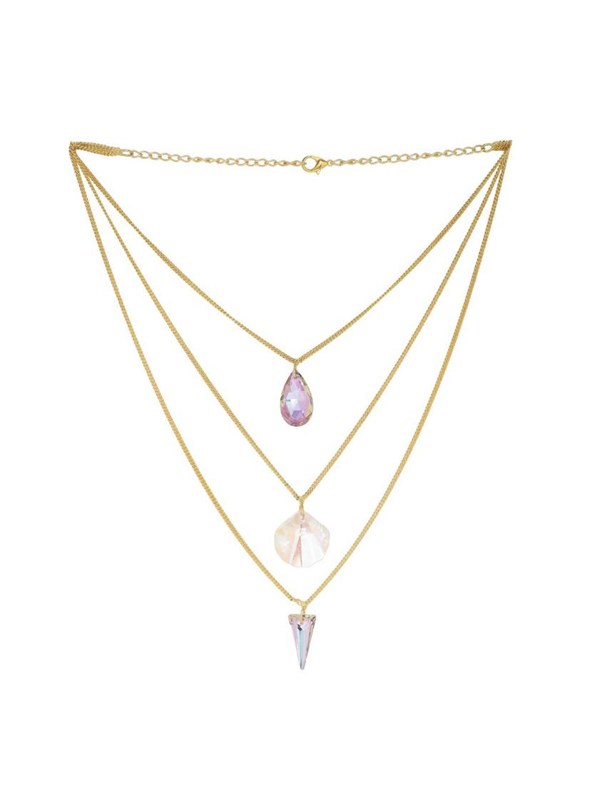 multi colored brass chain necklace - 16649367 - Zoom Image - 3