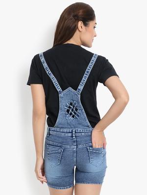 stone washed denim dungaree - 16649368 - Standard Image - 3