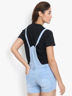 stone washed denim dungaree - 16649370 - Standard Image - 3
