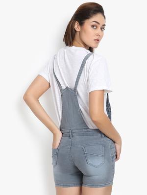 stone washed denim dungaree - 16649372 - Standard Image - 3
