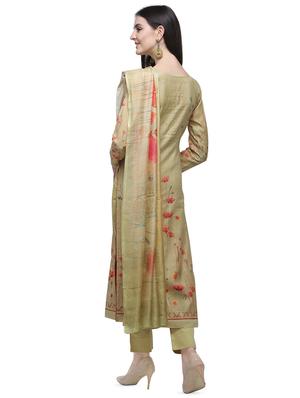 printed unstitched suit - 16649599 - Standard Image - 3