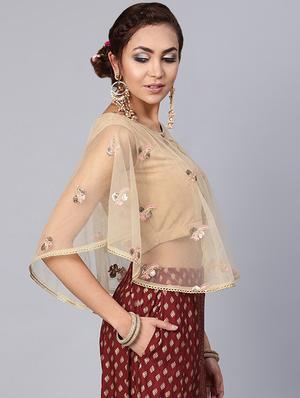 sequined embroidered blouse - 16650190 - Standard Image - 3
