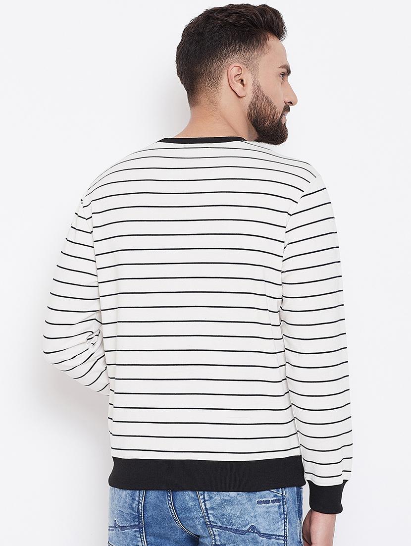 white chest print sweatshirt - 16650260 - Zoom Image - 3