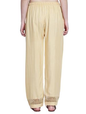 lace detail solid palazzo - 16650562 - Standard Image - 3