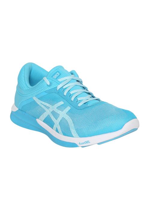 blue fabric lace up sport shoes - 16651633 - Very Small Image - 1
