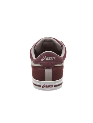 maroon leatherette lace up sneakers - 16651970 - Standard Image - 3