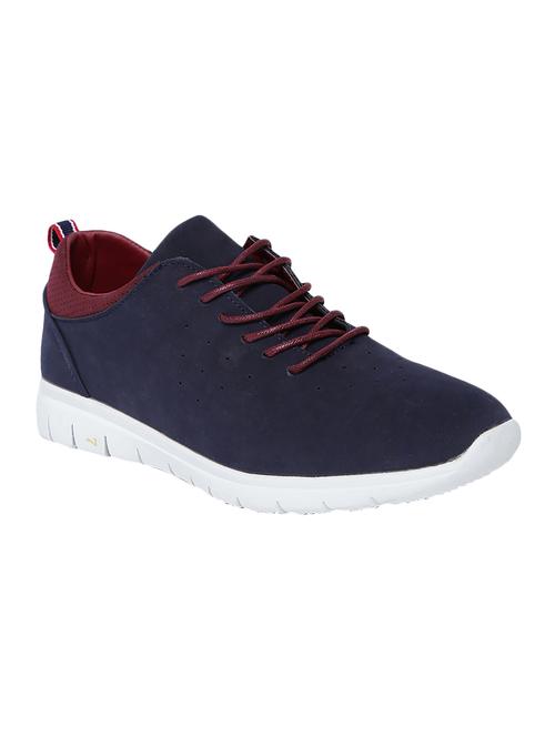 blue leather lace up shoes - 16654167 - Very Small Image - 1