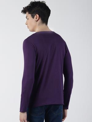 purple solid t-shirt - 16654607 - Standard Image - 3
