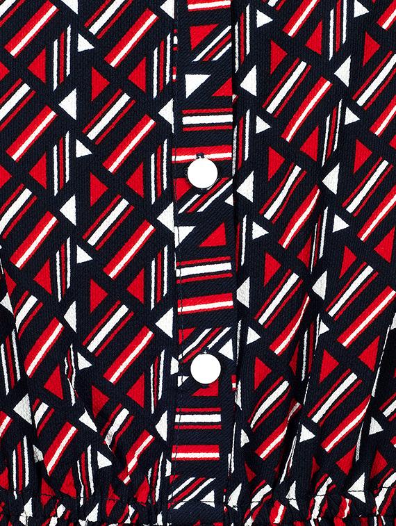 tie back geometric jumpsuit - 16655752 - Zoom Image - 3