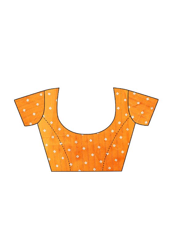 bandhani bhagalpuri saree with blouse - 16655944 - Zoom Image - 3