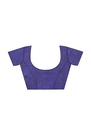 geometric bhagalpuri saree with blouse - 16655956 - Standard Image - 3