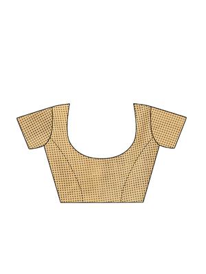 geometric bhagalpuri saree with blouse - 16655964 - Standard Image - 3